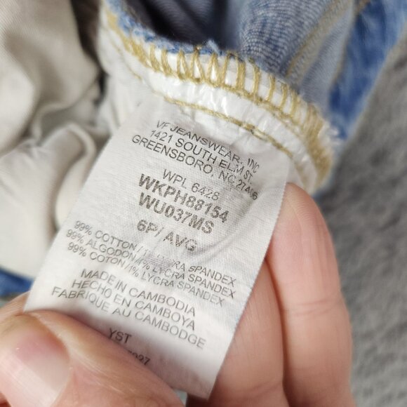 Wrangler Women's Aura Bootcut Jean Size 6 Blue Mid Rise Classic No Stretch Denim - Picture 9 of 11